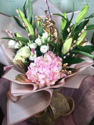 Pink and White with Lillies